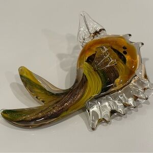 Murano-Style Handcrafted Glass Fish Figurine